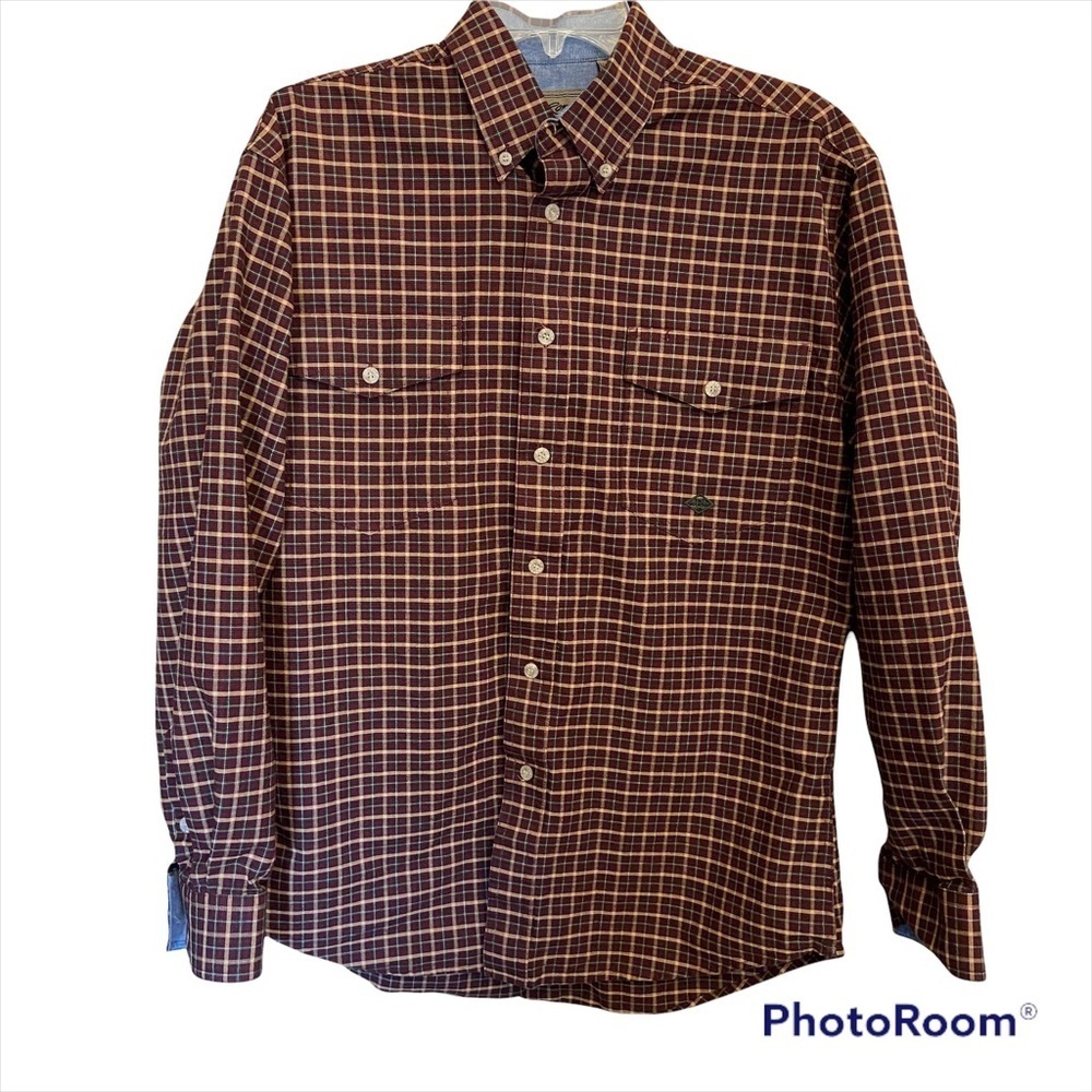 Roper Mens Long Sleeve Button Down Shirt Size Medium